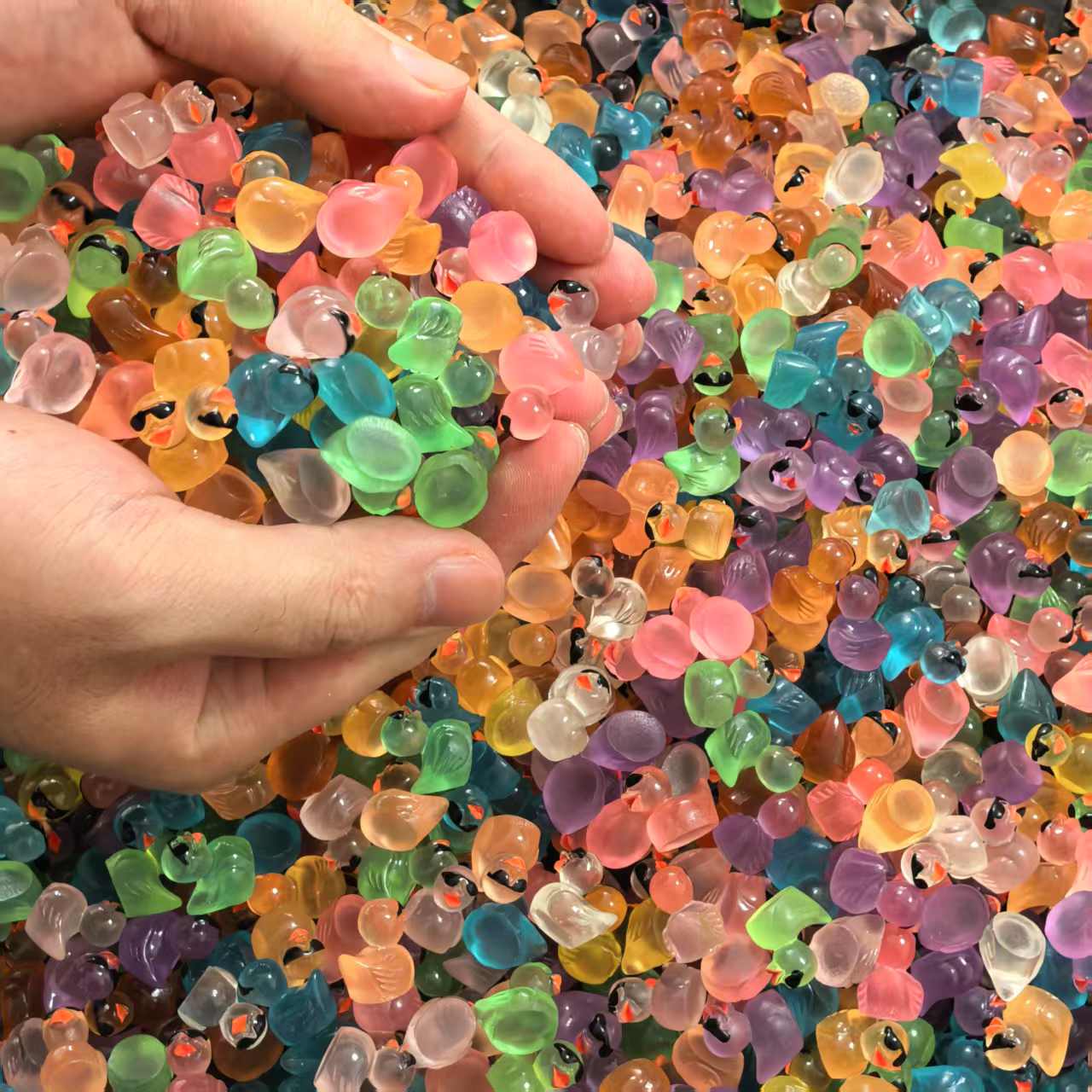 Resin Art Light - 200/100 Luminous Mini Glitter Ducks with