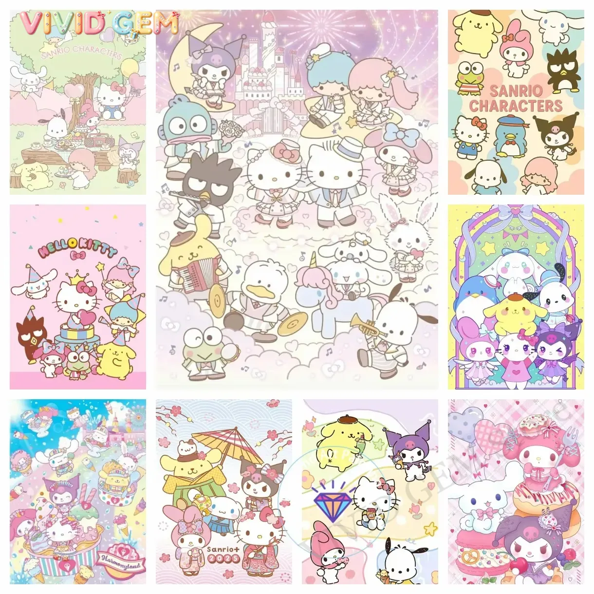 Resin Art Gift - Diamond Painting Sanrio Family Collection Diamond