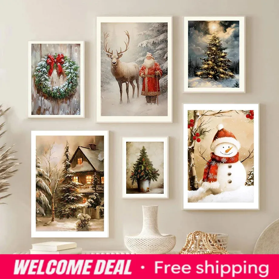 Resin Art Gift - Christmas Decor Gift Christmas Tree Santa