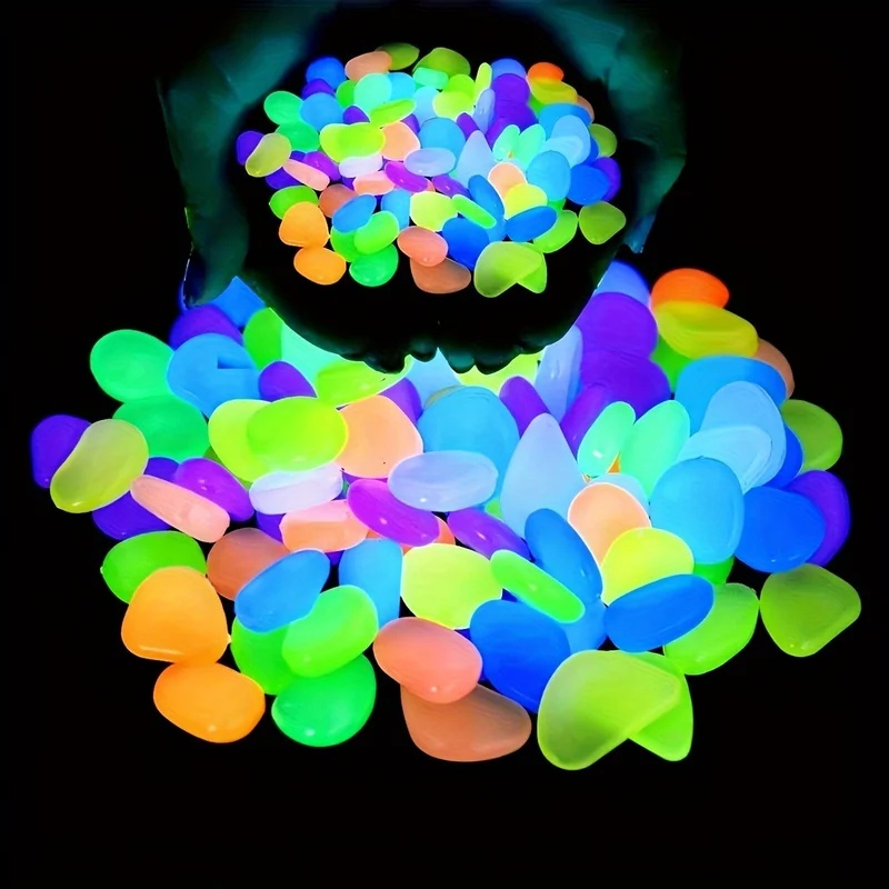 Resin Art Light - 50-200pcs Glow in The Dark Pebbles