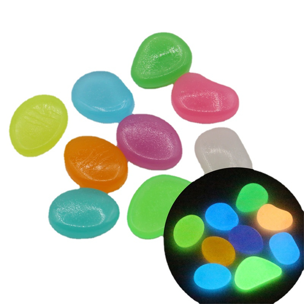Resin Art Light - 50pcs Luminous Stone Fluorescent Gravel Pebbles