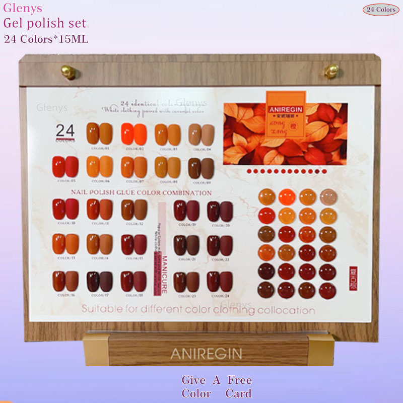 Resin Art Varnish - Vintage Brown 24 Color Nail Polish