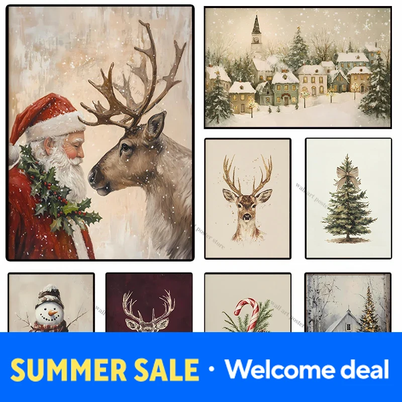 Resin Art Wall Decor - 2026 Christmas Wall Art Poster Vintage