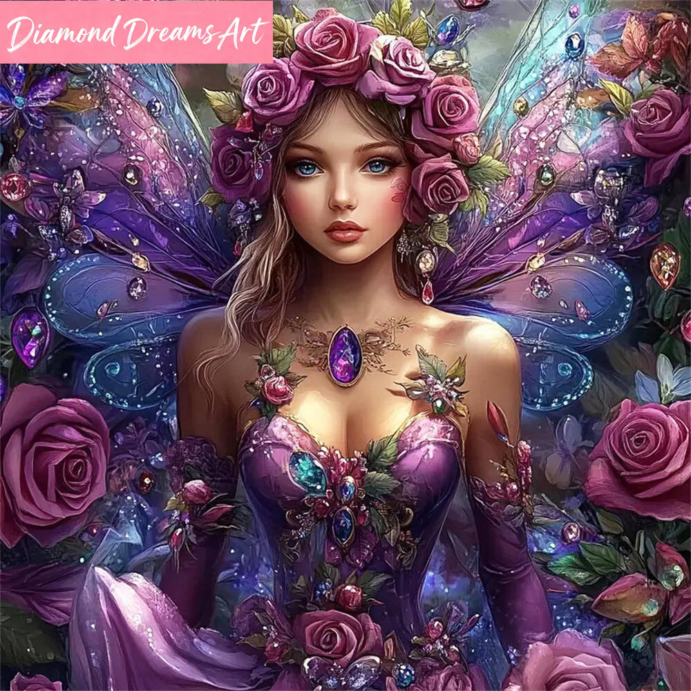 Resin Art Home Decor - 5D DIY Diamond Mosaic Woman Portrait