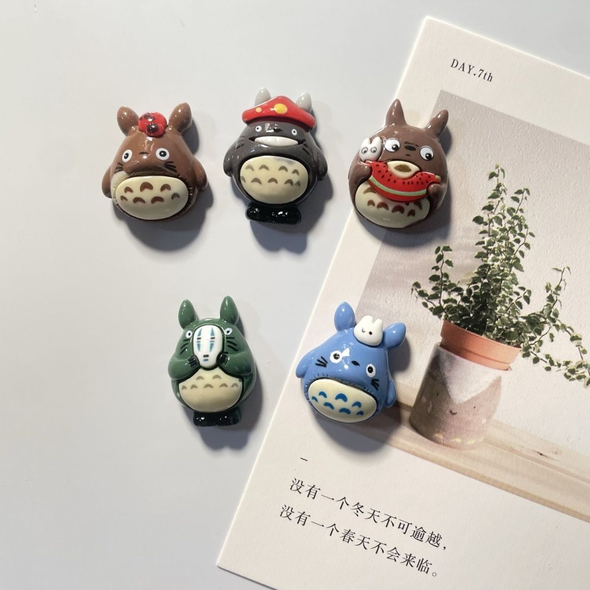 Resin Art Things - Totoro Anime Resin Fridge Magnet Cute