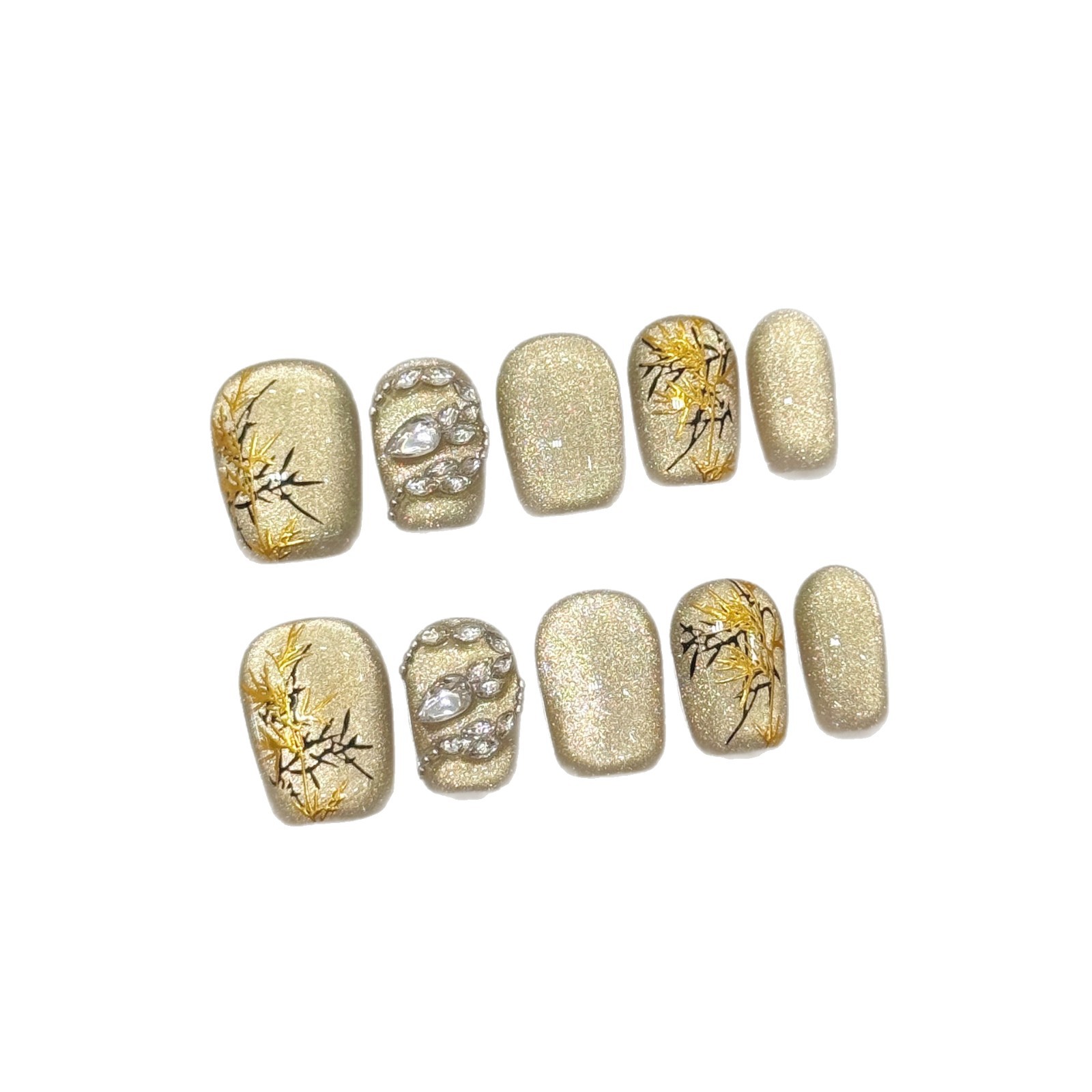 10pcs New Chinese Style Handma - Resin Art Glitter recension och pris