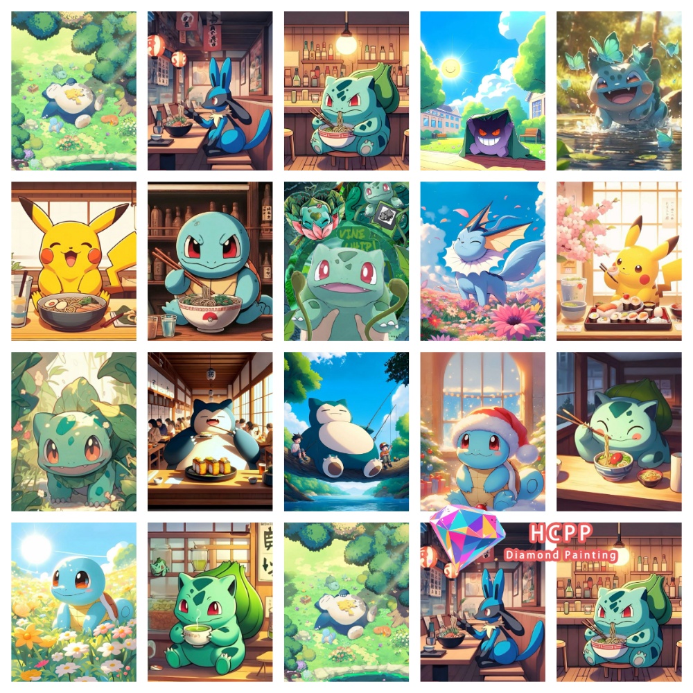 Pikachu Bulbasaur Squirtle Ani - Resin Art Gift recension och pris