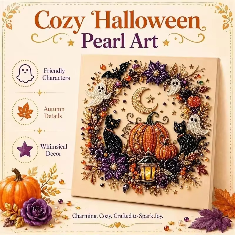 @Halloween Ghost Pearl Art Kit - Resin Art Wall Decor recension och pris