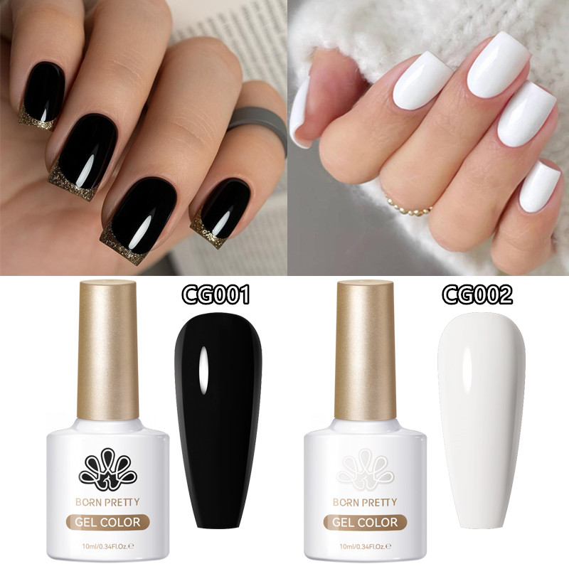 BORN PRETTY 2Pcs Black White G - Resin Art Varnish recension och pris