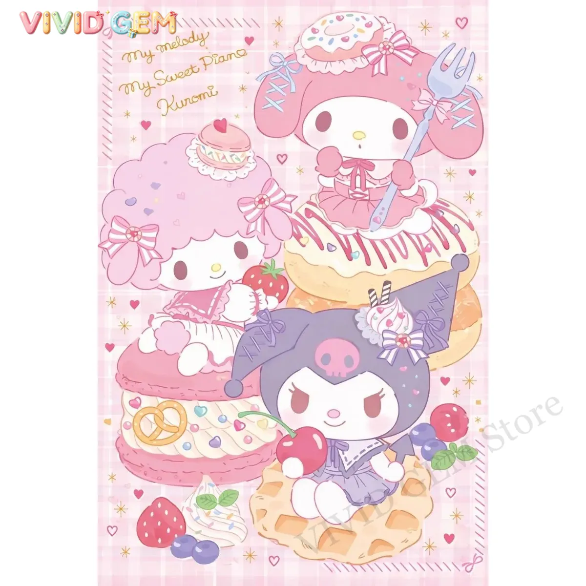 Sanrio My Melody Kuromi My Swe - Resin Art Gift recension och pris