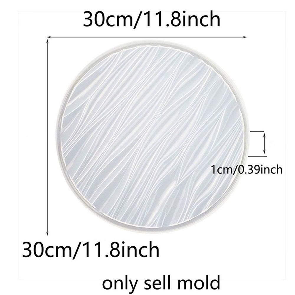 Large Round Tray Silicone Mold - Resin Art Tray recension och pris