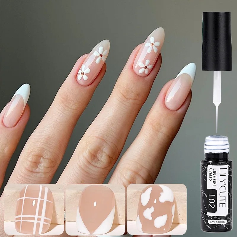 LILYCUTE 5ml White Black Liner - Resin Art Varnish recension och pris