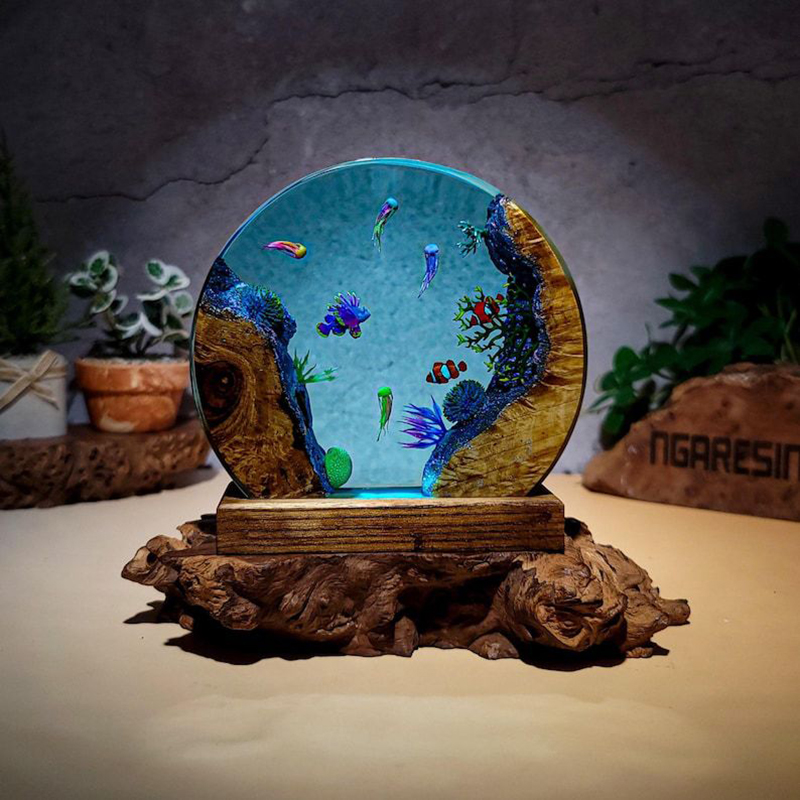 Ocean Aquarium Organism Resin  - Resin Art Light recension och pris