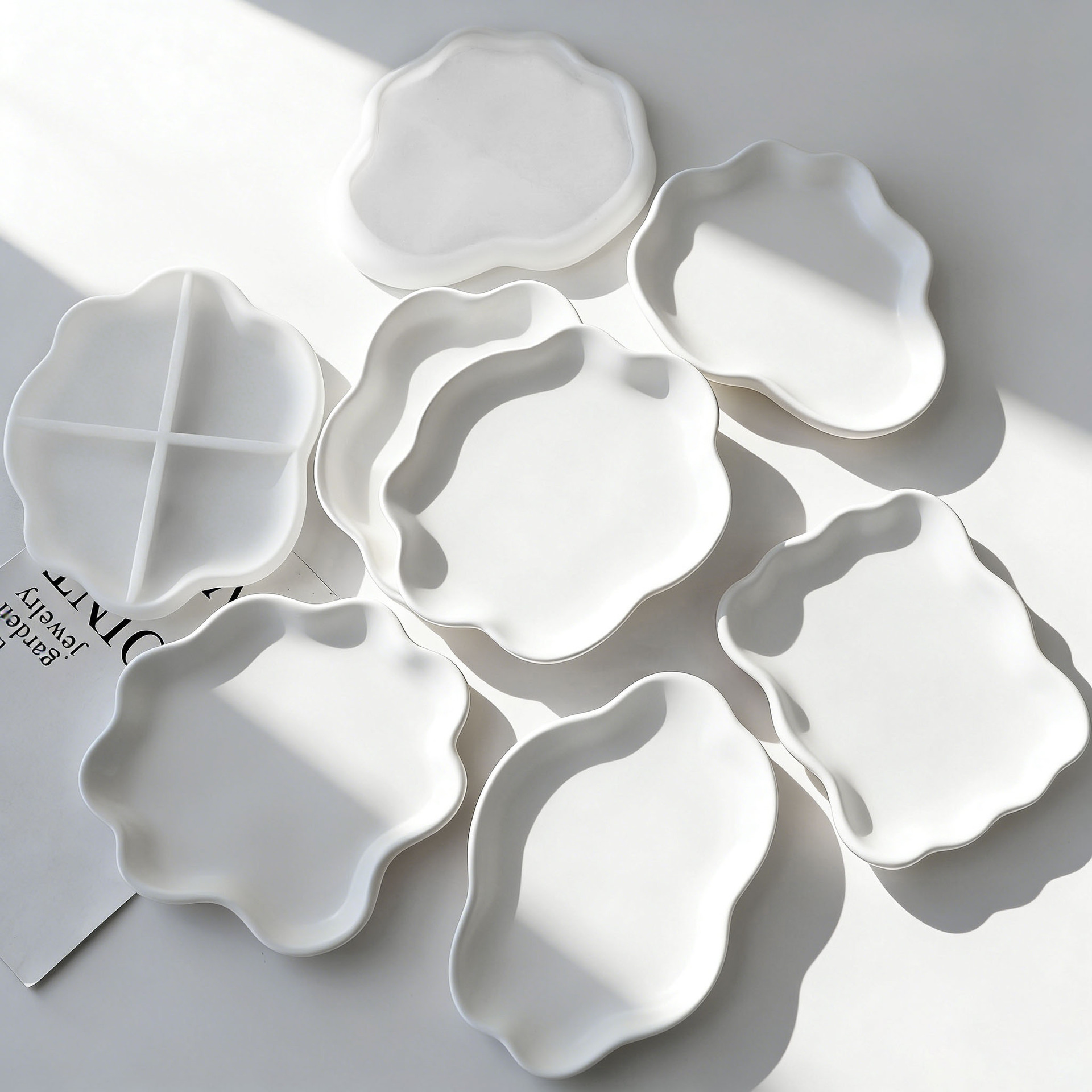 DIY Geometric Wave Plaster Coa - Resin Art Tray recension och pris