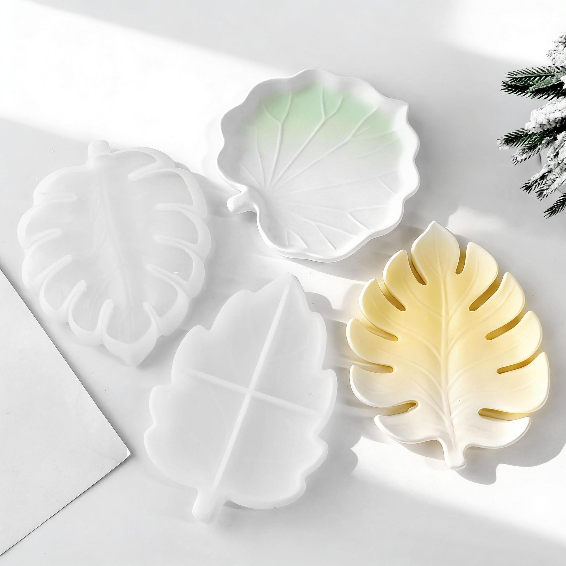 DIY Gypsum Form Leaf Coaster S - Resin Art Tray recension och pris