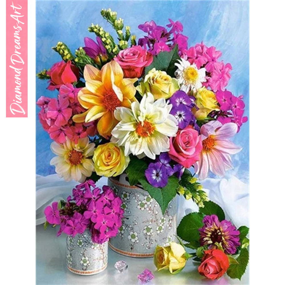 Full Diamond Mosaic Flower 5D  - Resin Art Gift recension och pris