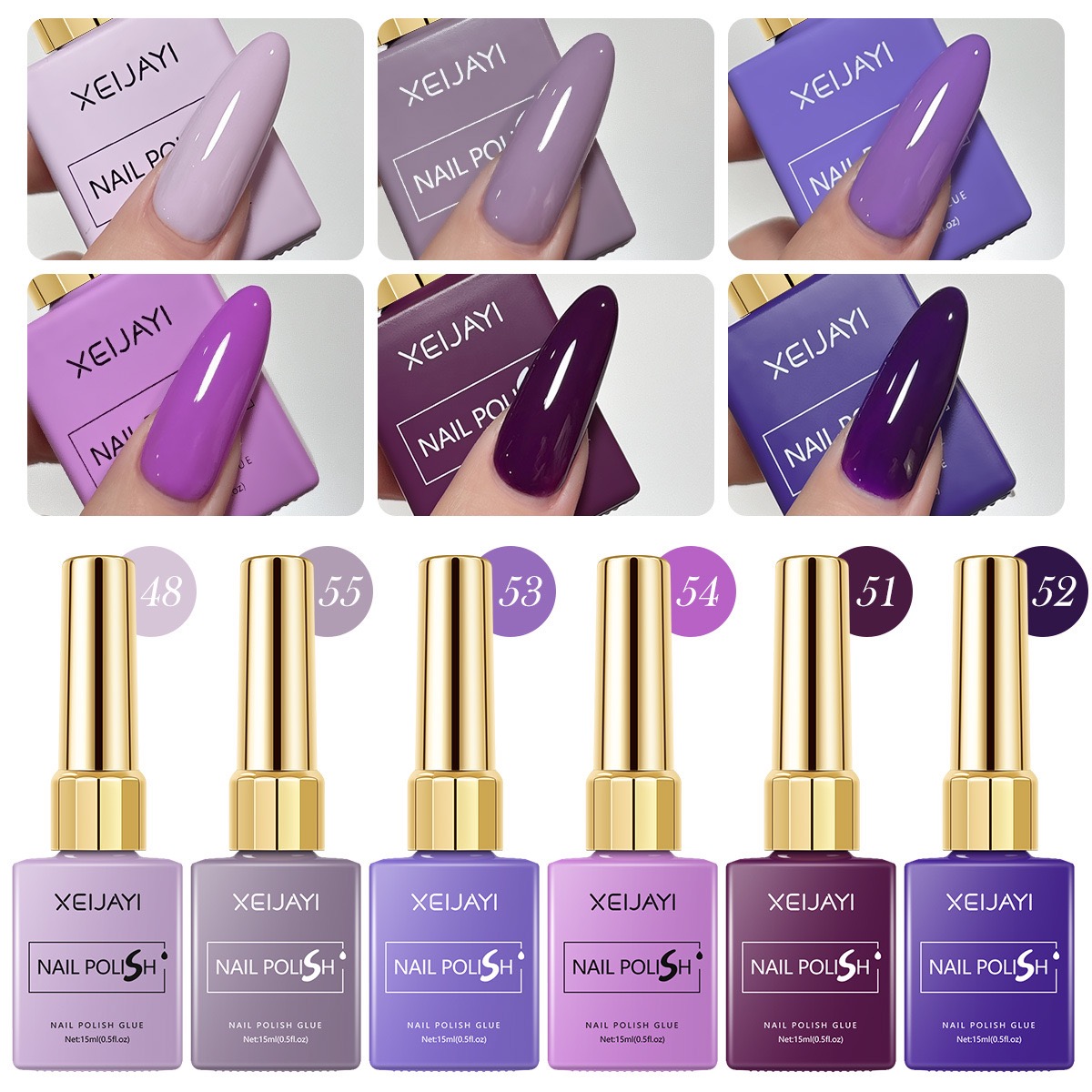 6PCS/SET 15ml Gel Nail Polish  - Resin Art Varnish recension och pris