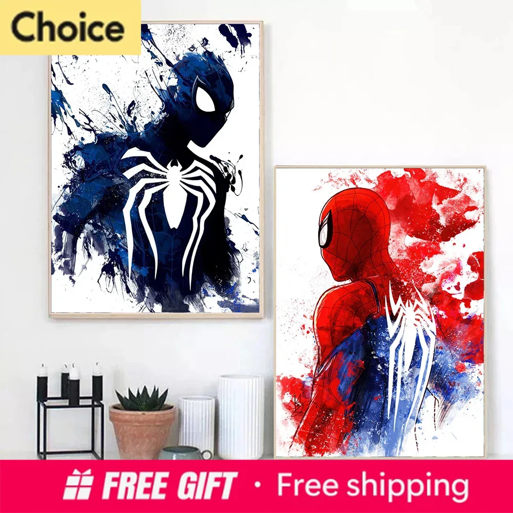 Marvel Movie Watercolor Spider - Resin Art Wall Decor recension och pris