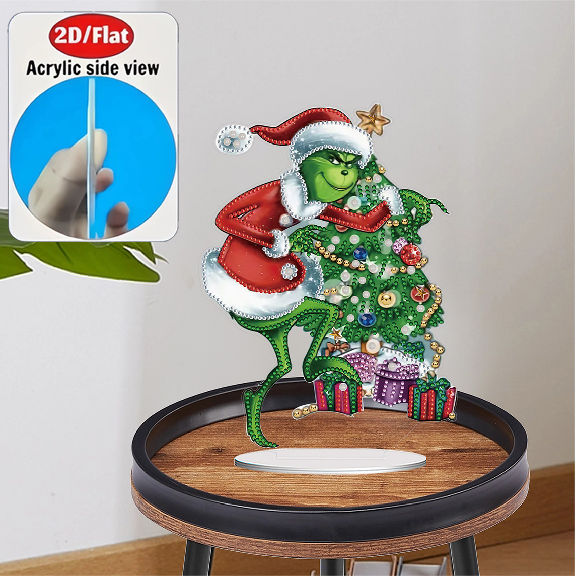 2D / Flat 1pc Fun Christmas Gr - Resin Art Glitter recension och pris