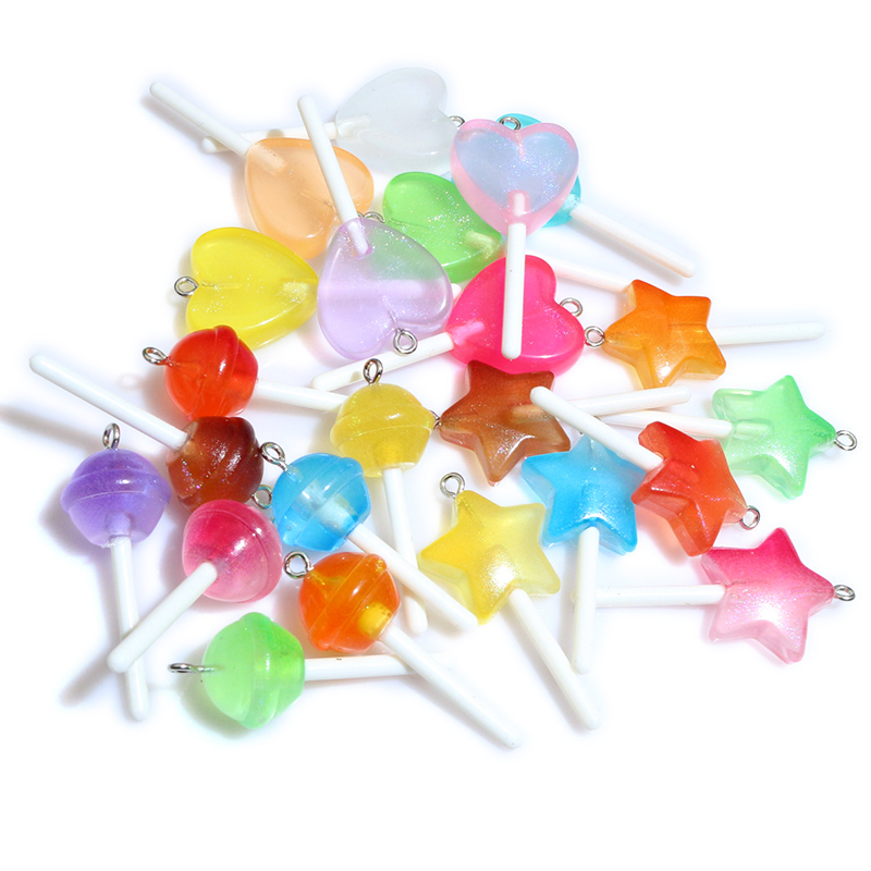 10pcs Resin Pendants Shiny Rou - Resin Art Glitter recension och pris