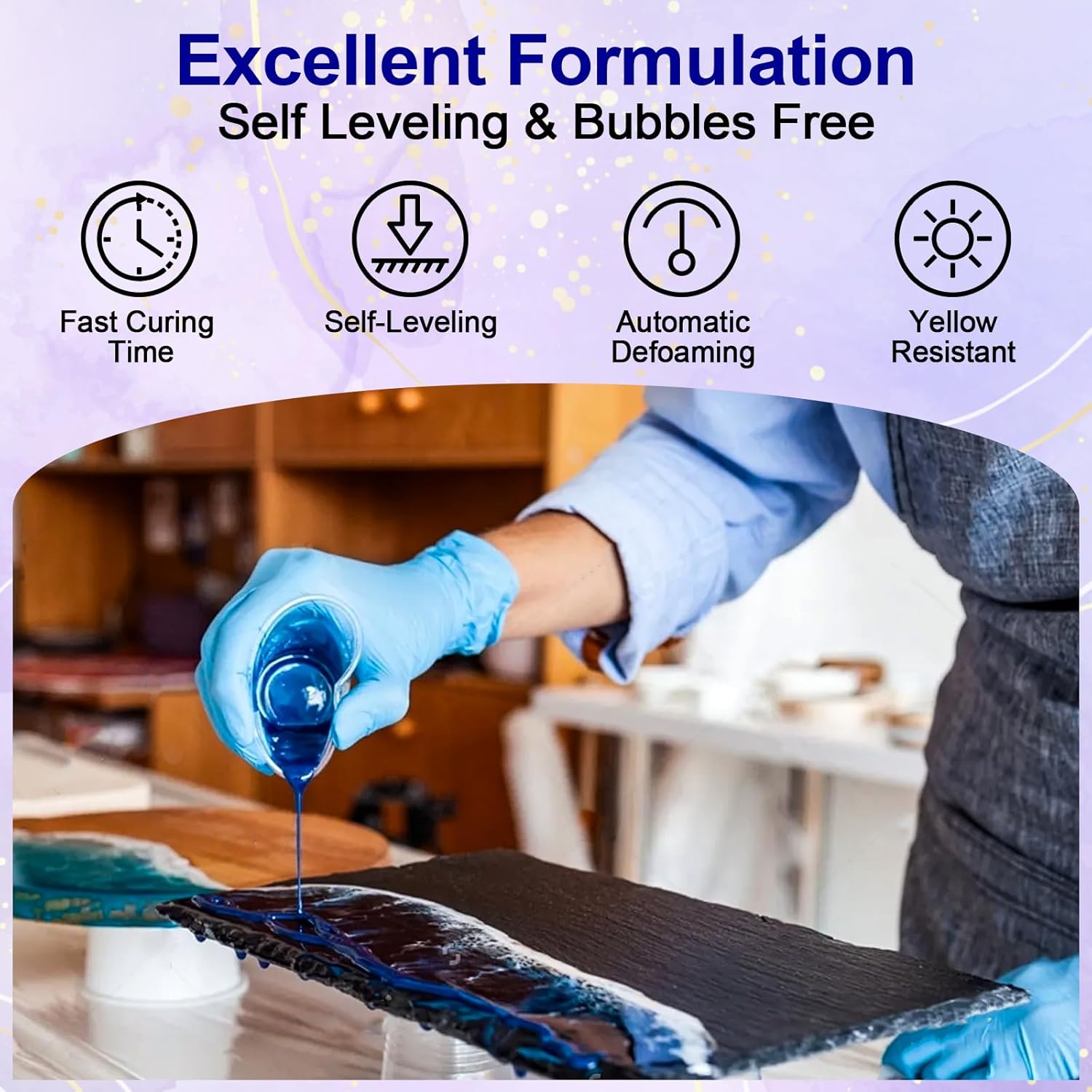 Clear Epoxy Resin AB Glue Hard - Resin Art Liquid recension och pris
