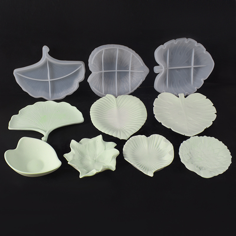 Plaster Cement DIY Leaf Dish M - Resin Art Tray recension och pris