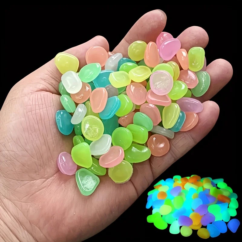 50-200pcs Glow in The Dark Peb - Resin Art Light recension och pris