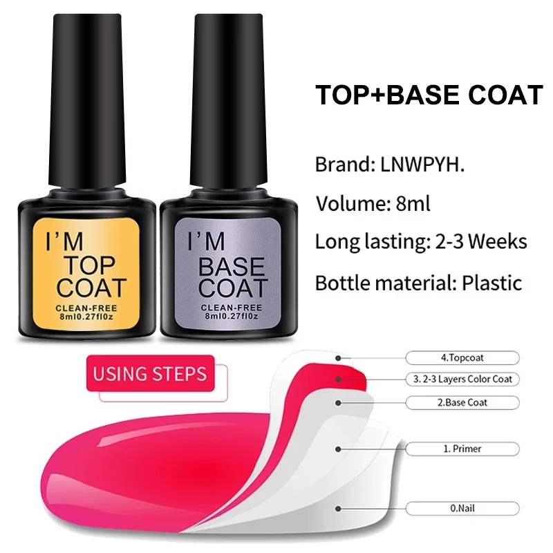 4 Pcs/Set Top Coat And Base Co - Resin Art Varnish recension och pris