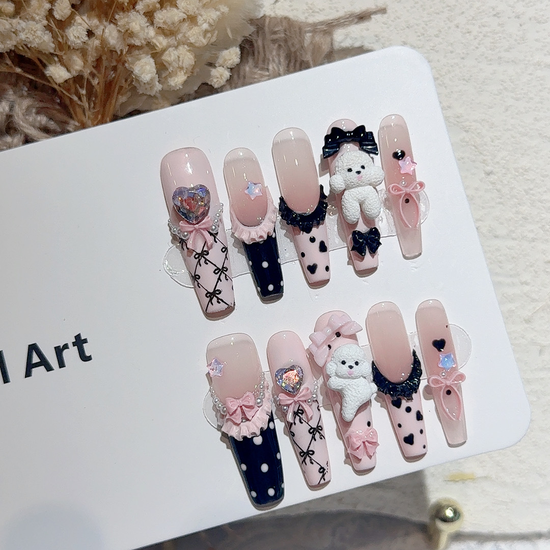 10PCS Black Lace Polka Dot Bal - Resin Art Gift recension och pris