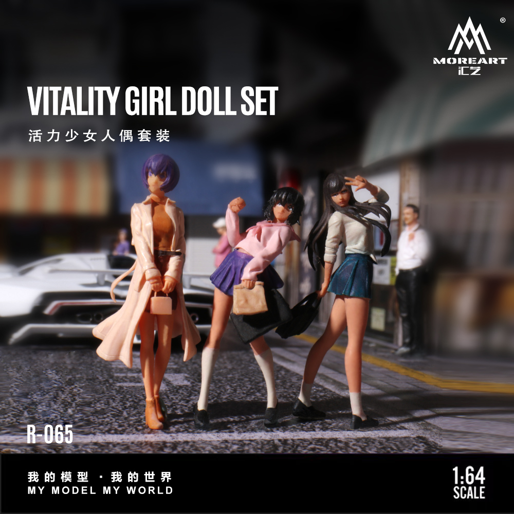 More Art 1:64 Dynamic Girl Dol - Resin Art Gift recension och pris