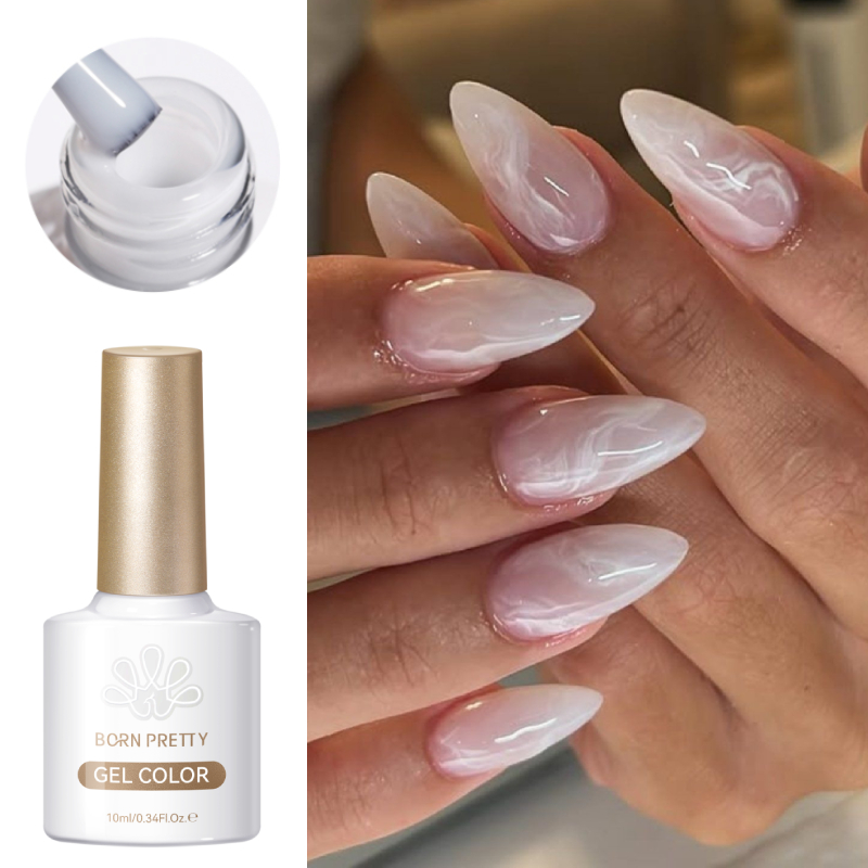 BORN PRETTY 10ml Milky Jelly W - Resin Art Varnish recension och pris