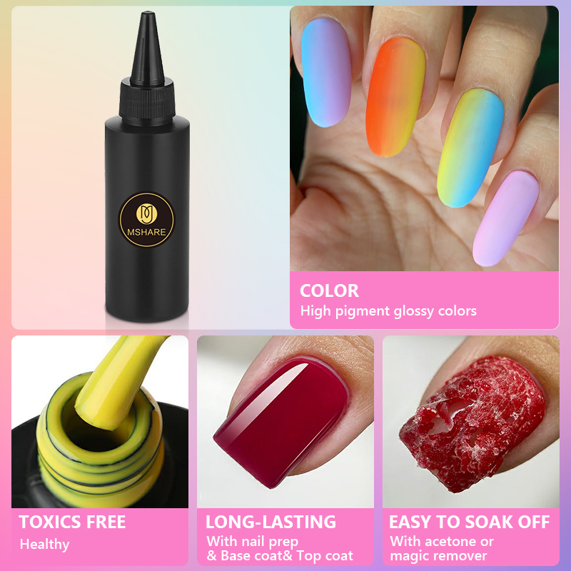 MSHARE 100ML Nail Gel Polish S - Resin Art Varnish recension och pris