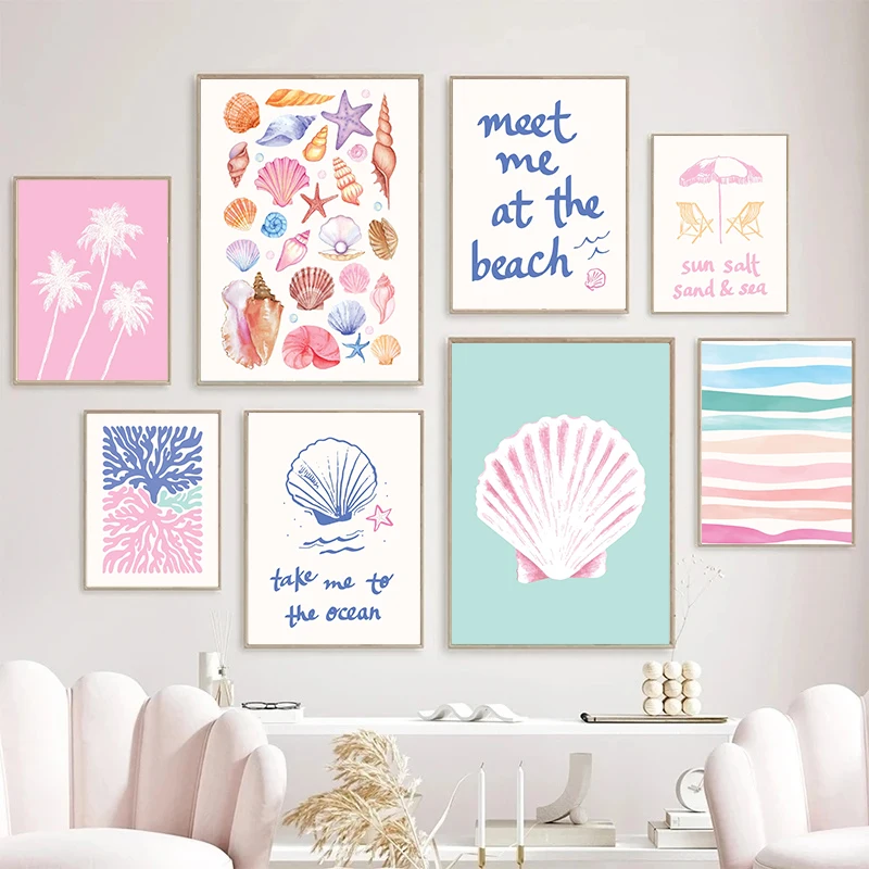Coastal Gallery Wall Art Summe - Resin Art Wall Decor recension och pris
