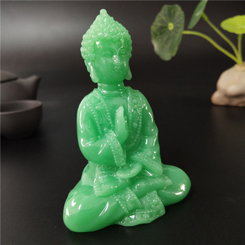 Glowing Meditation Buddha Stat - Resin Art Light recension och pris