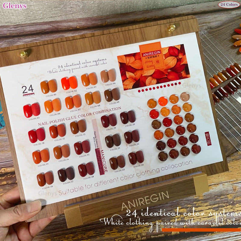Vintage Brown 24 Color Nail Po - Resin Art Varnish recension och pris