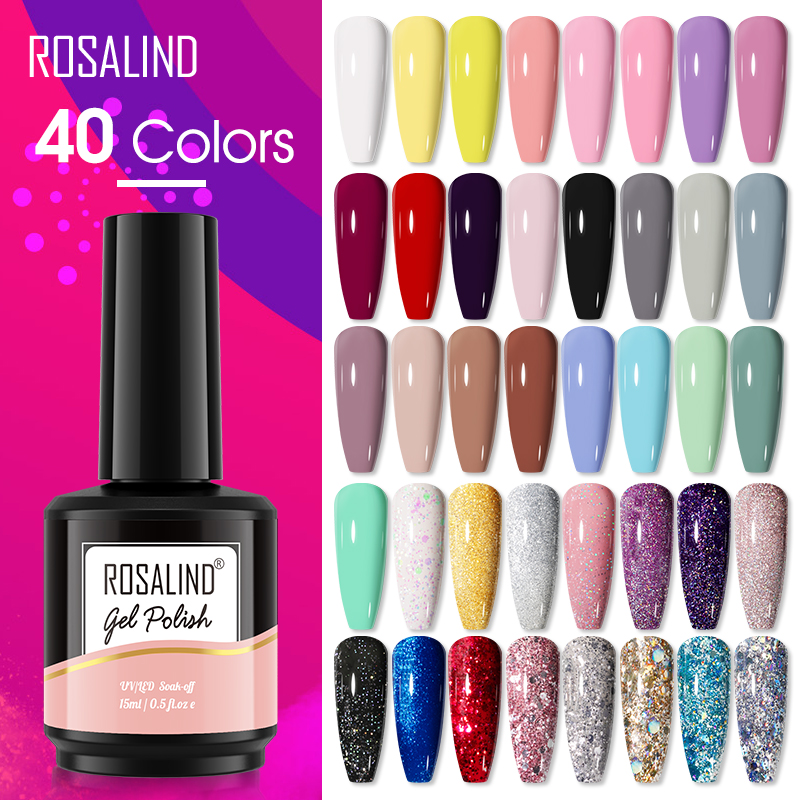 ROSALIND 15ML Glitter Nail Gel - Resin Art Varnish recension och pris