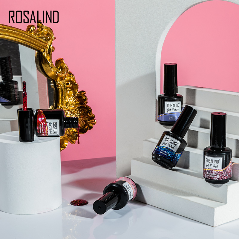 ROSALIND 15ML Glitter Nail Gel - Resin Art Varnish recension och pris